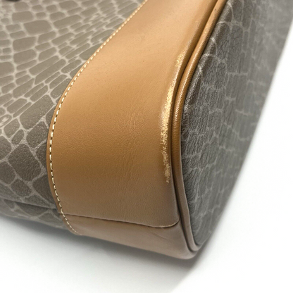 Nina Rich Leather Shoulder Bag Brown Key Case Necklace 3 Set