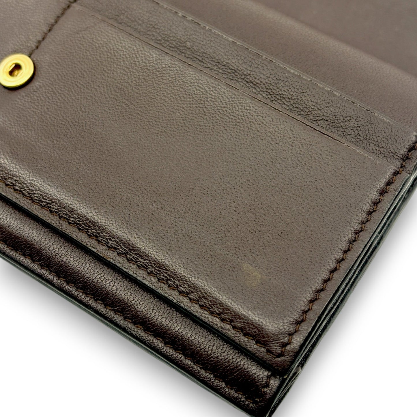 Bottega Veneta Intrecciato Brown Leather Long Wallet w/ Box