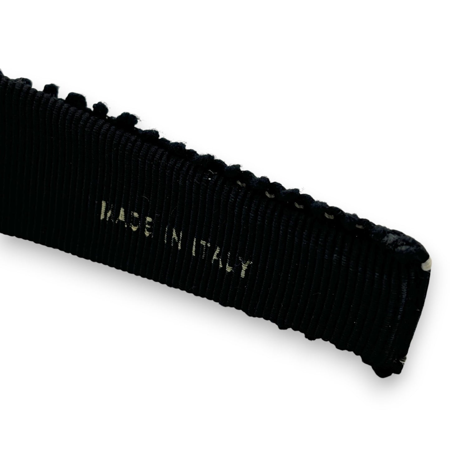 Salvatore Ferragamo Vara Ribbon Black Headband Gold Plate Hair Accessory