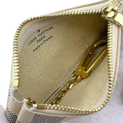 Louis Vuitton Damier Azur Pochette Cles Coin Purse and Keychain