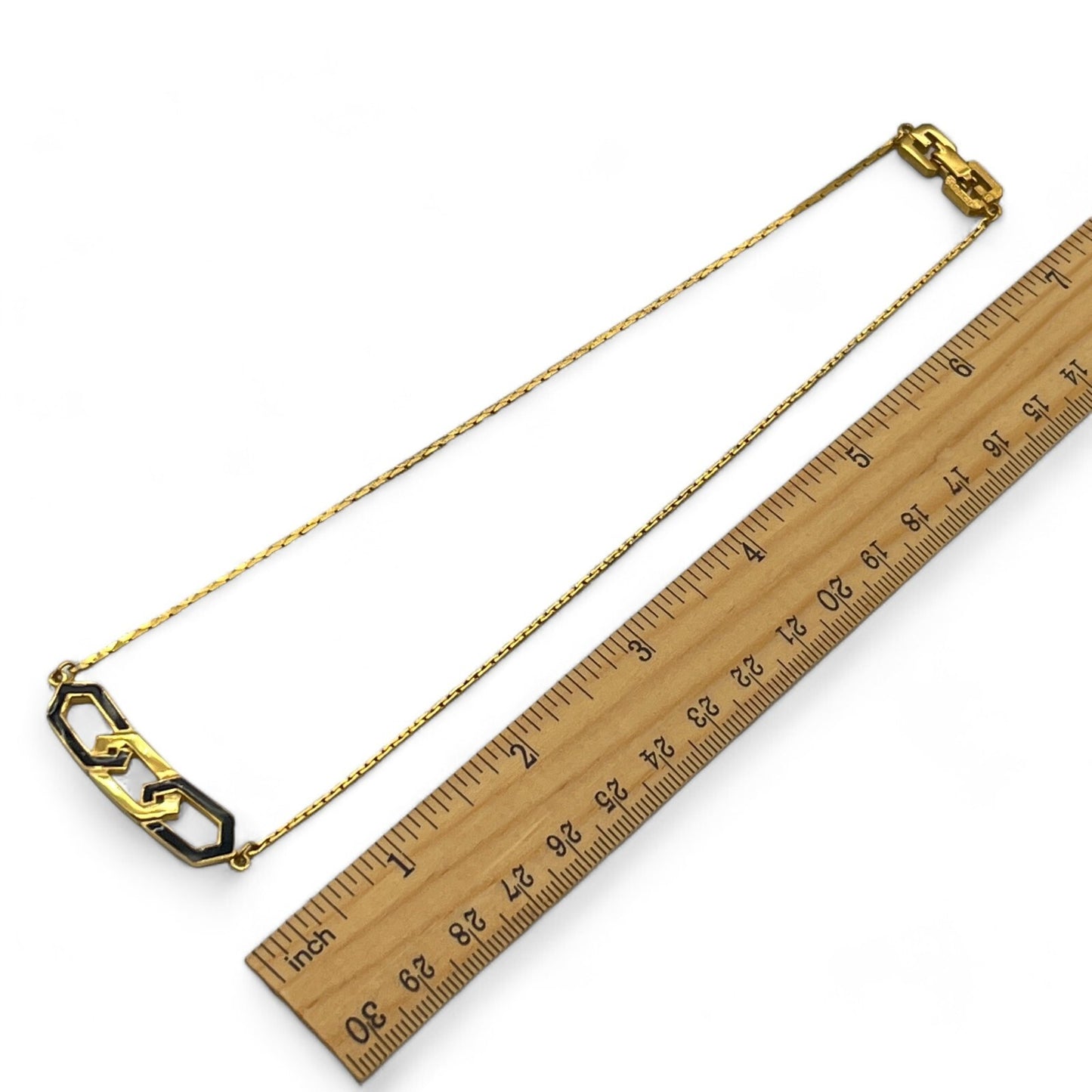 Givenchy GG Logo Pendant Necklace in Gold-Tone