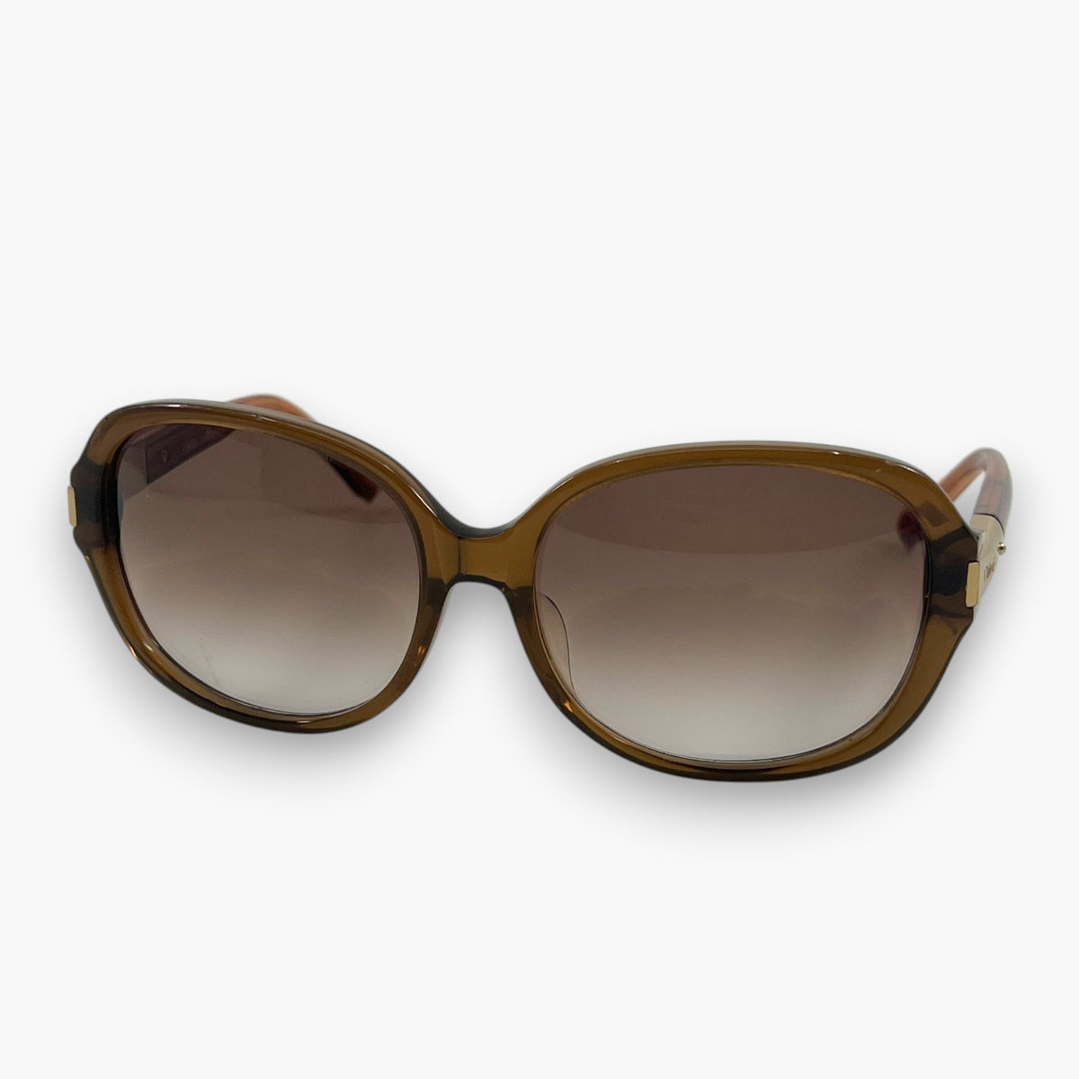 Chloe Sunglasses CL2218 C02 Brown Made in France W/ Full Box Set Card