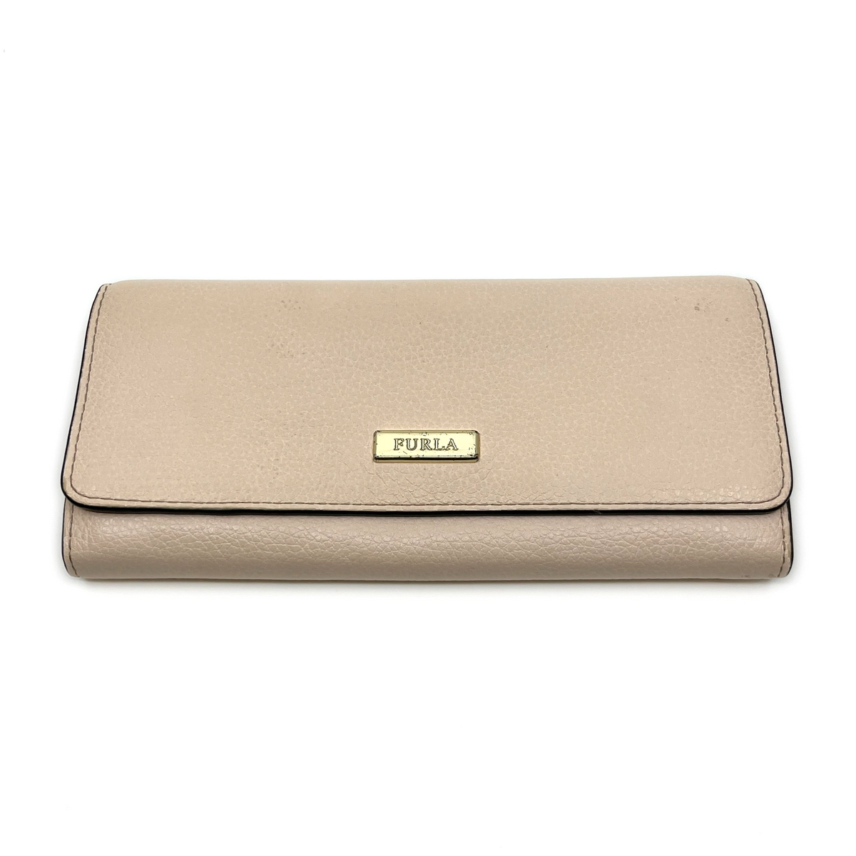 Furla Ritzy Light Pink Leather Continental Wallet Flap Long Purse