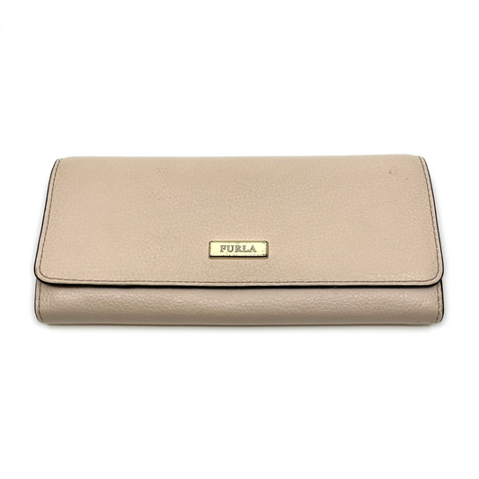 Furla Ritzy Light Pink Leather Continental Wallet Flap Long Purse