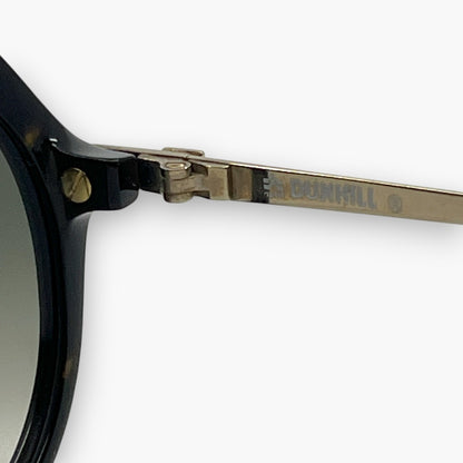 dunhill Black Sunglasses 6084 Made in Germany w/ Case & Box