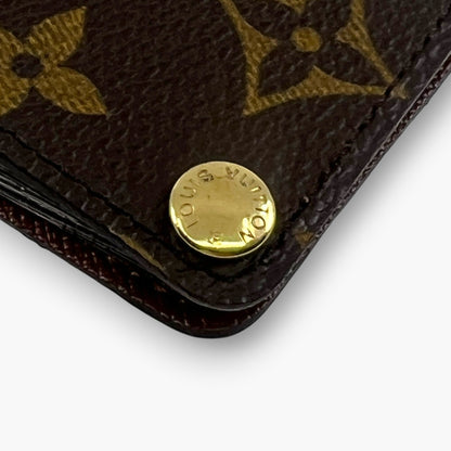 Louis Vuitton Monogram Card Case Wallet Bifold Made in France