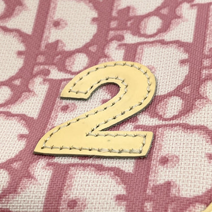 Christian Dior Trotter Pouch in Pink PVC with Number 2 patch
