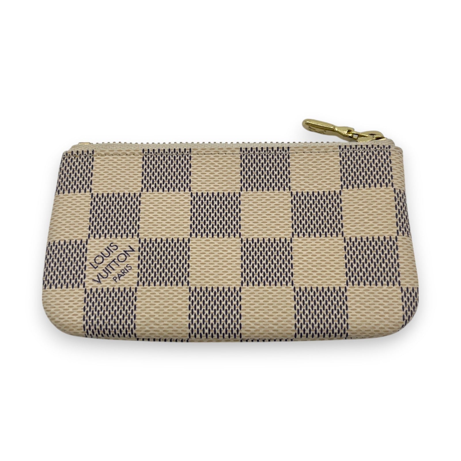 Louis Vuitton Damier Azur Pochette Cles Coin Purse and Keychain