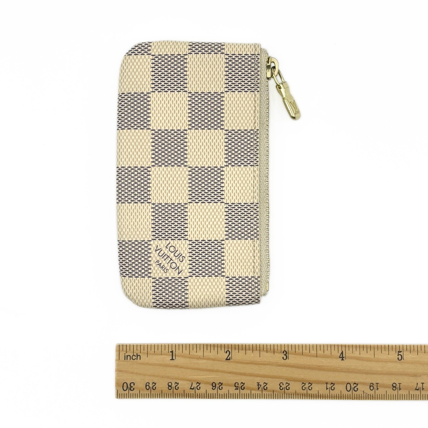 Louis Vuitton Damier Azur Pochette Cles Coin Purse and Keychain