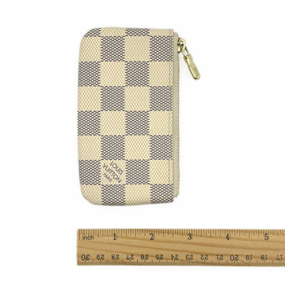 Louis Vuitton Damier Azur Pochette Cles Coin Purse and Keychain