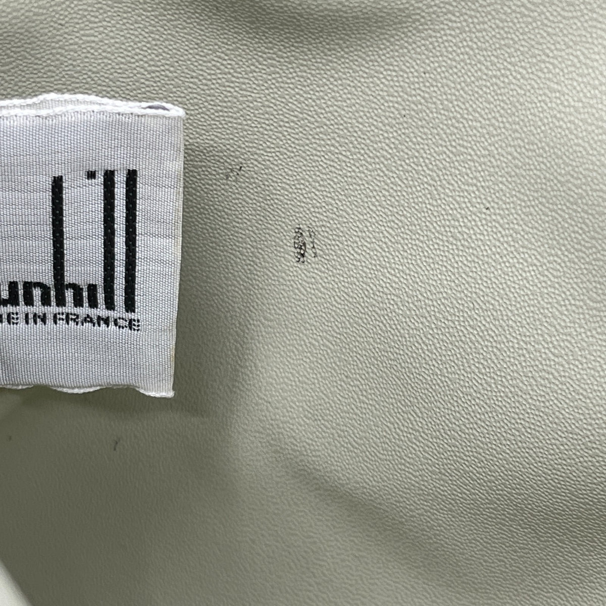 dunhill Clutch Bag Second Bag Black Canvas Leather Made in France