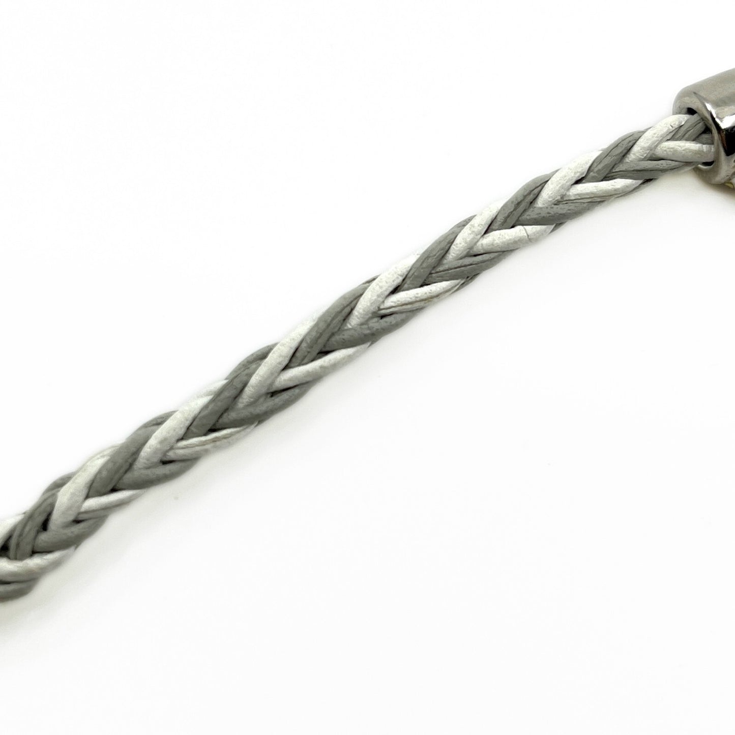 Louis Vuitton Friendship Accessories Leather Bracelet White and Gray MP225E