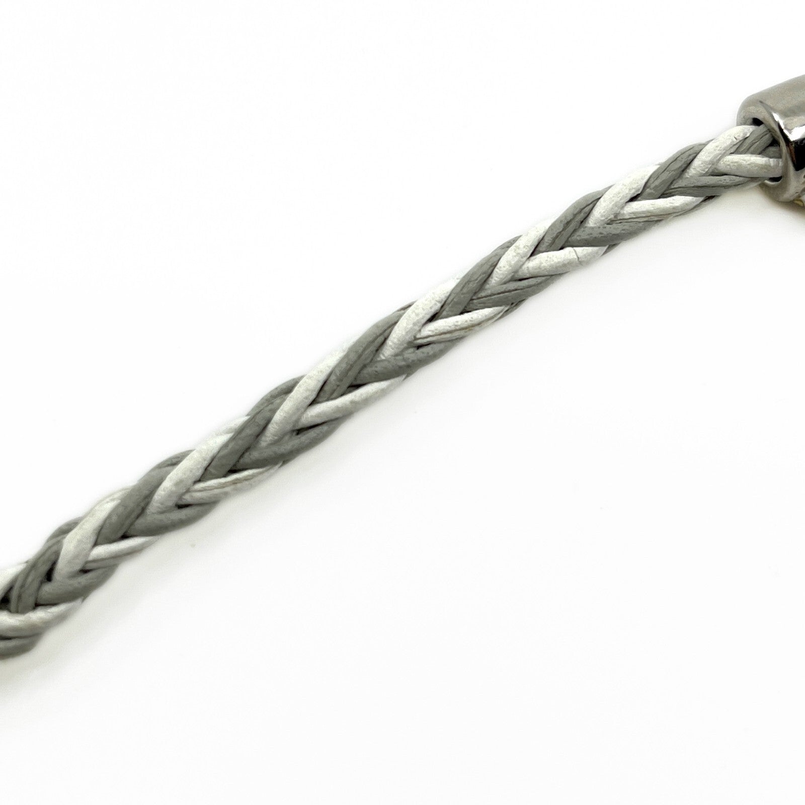Louis Vuitton Friendship Accessories Leather Bracelet White and Gray MP225E