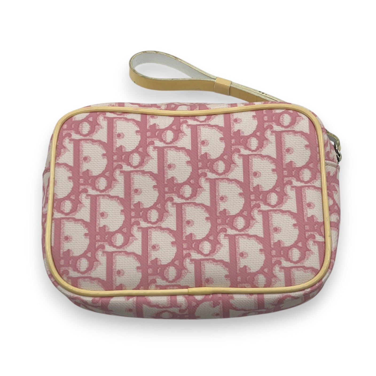 Christian Dior Trotter Pouch in Pink PVC with Number 2 patch