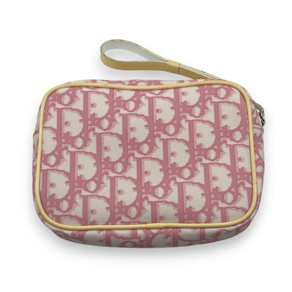 Christian Dior Trotter Pouch in Pink PVC with Number 2 patch