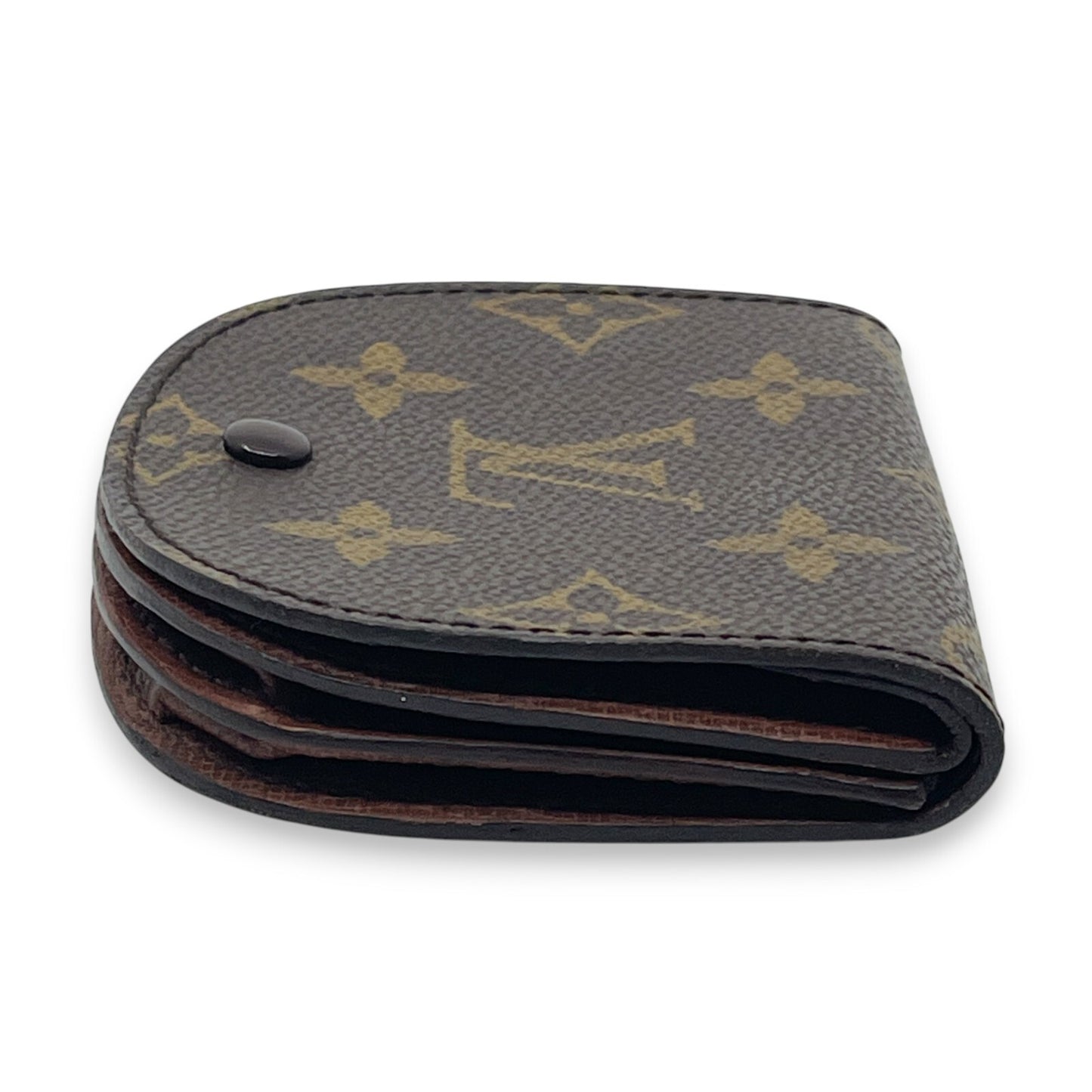 Louis Vuitton Monogram Porte-Monnaie Gousset Coin Purse Brown