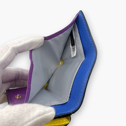 Marc Jacobs Wallet M0013597 Pink Yellow Leather Trifold