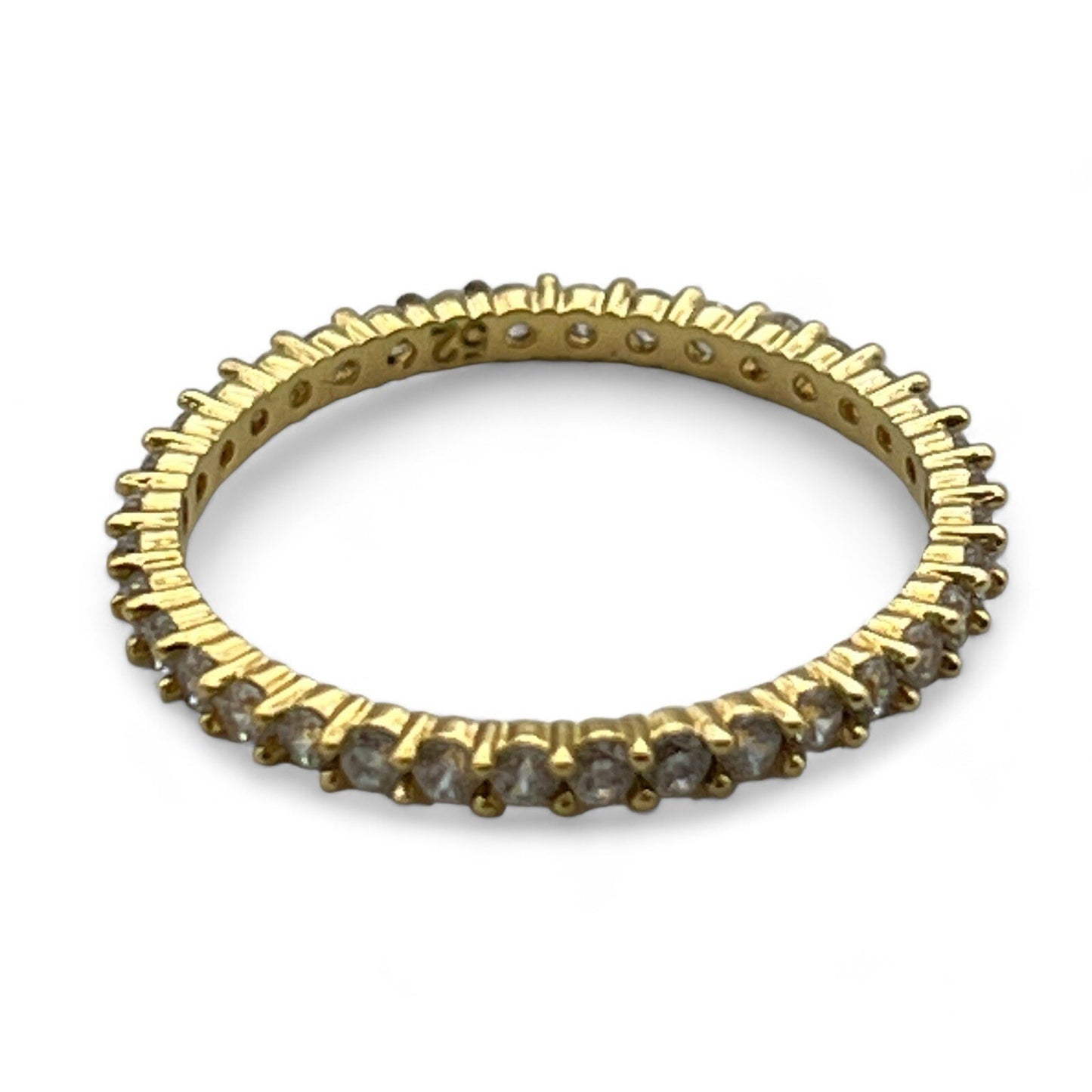 Swarovski Rhinestone Ring Thin Size 5.5 w/Box