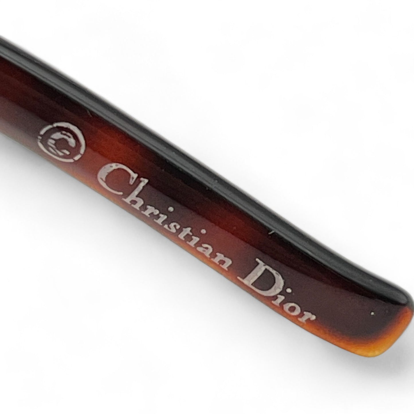 Christian Dior Madrague Square Sunglasses Brown w/ Case