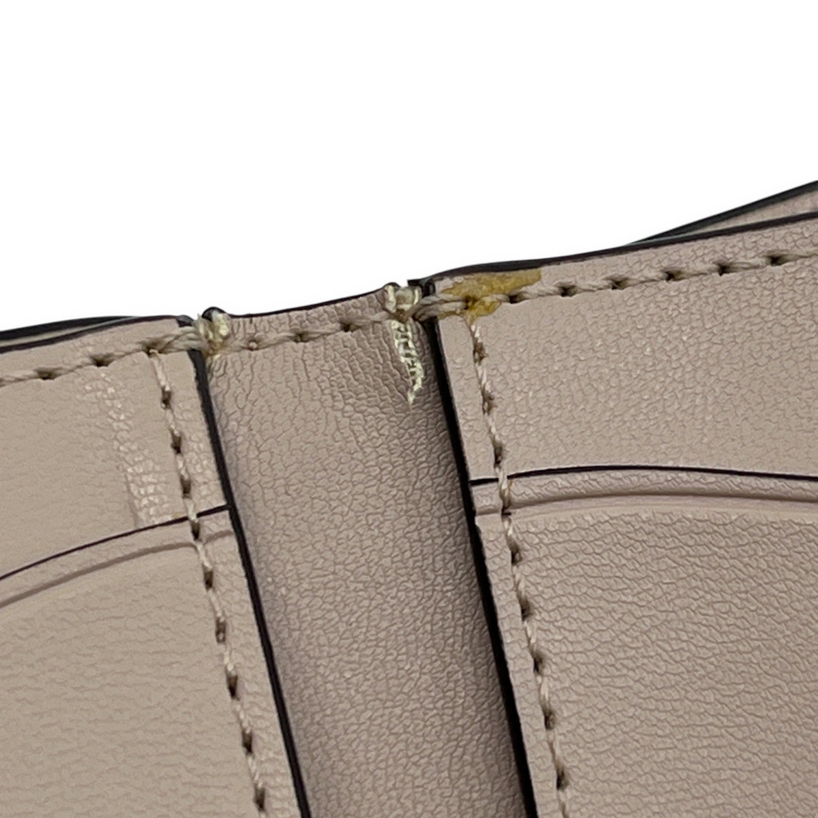 Kate Spade Off White Beige Leather Trifold Wallet Zip Coin Purse