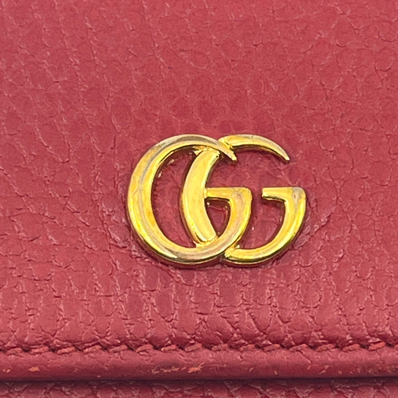 Gucci GG Marmont Continental Wallet in Red Leather