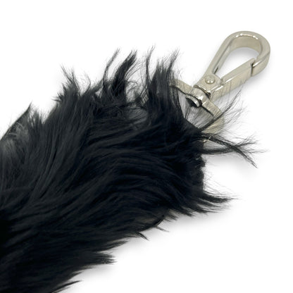 Fendi Strap You Mini Short Fur Bag Strap Black w/ Dust Bag